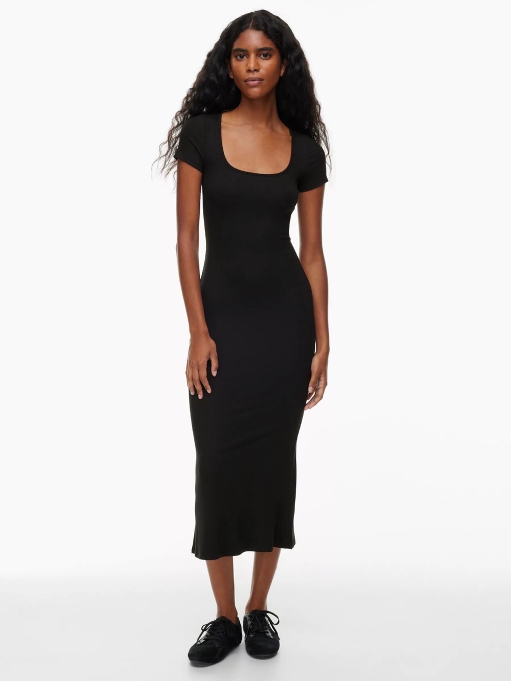 Aritzia - The Group by Babaton Luxe Lounge Temptation Shortsleeve Dress - Size S